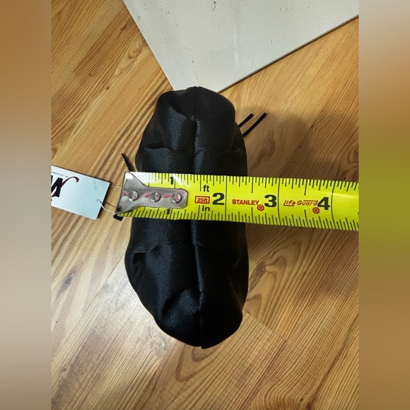 NWT JW Style women’s black satin bow purse 2000s Y2K vintage kisslock prom - Picture 9 of 9